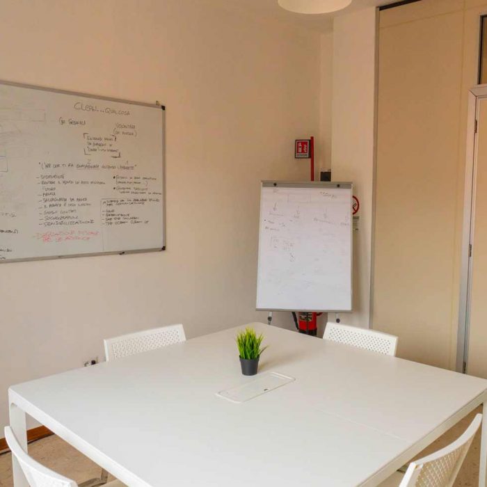 Sala meeting Coworking Piacenza